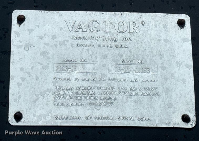 image for item EG6128 2006 Sterling  Acterra sewer jetter truck