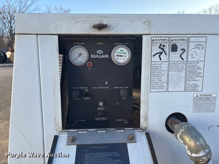 image for item EG8325 Sullair 130 DPO JD air compressor