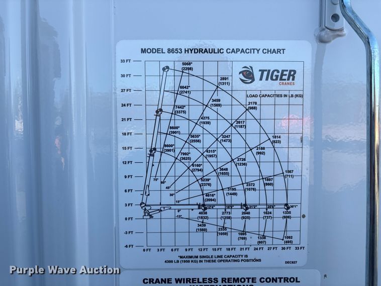 image for item EG8327 2023 Ford F550 XL Crew Cab utility / service truck