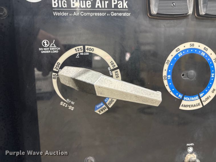image for item EI5688 2012 Miller Big Blue 600 Air Pak welder/generator