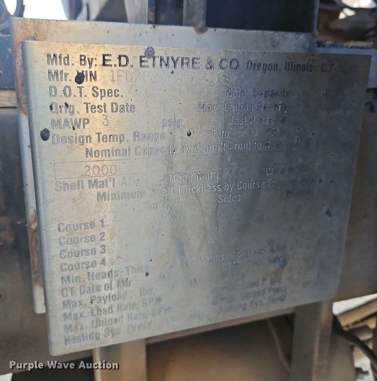 image for item EO4908 1998 Ford F-800 tack distributor truck 