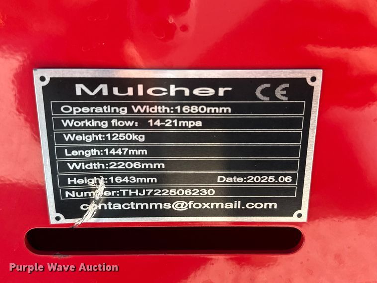 image for item EP0948 2025 GIYI skid steer mulcher