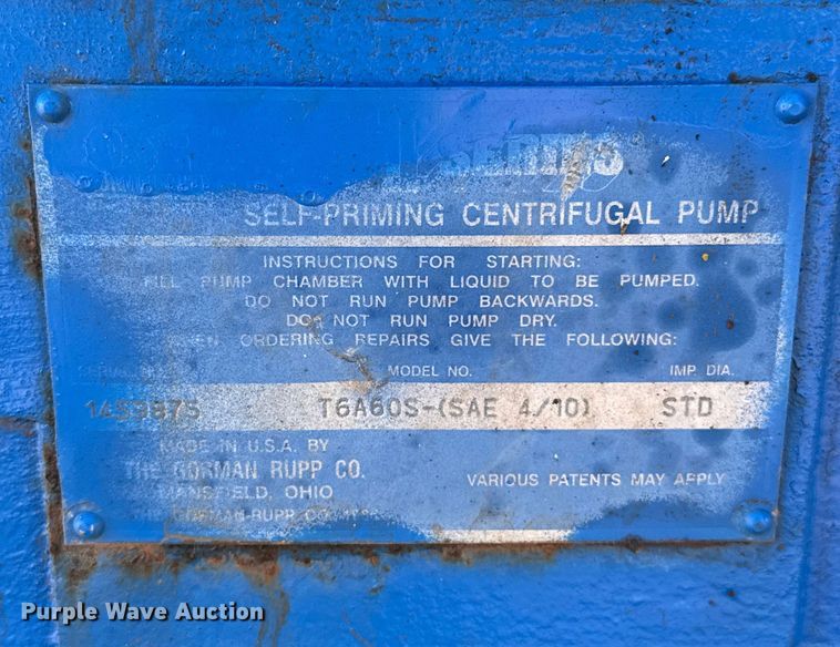 image for item ES5514 Gorman Rupp T6A60S pump