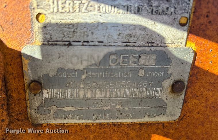 image for item ES8500 1995 John Deere 544G wheel loader