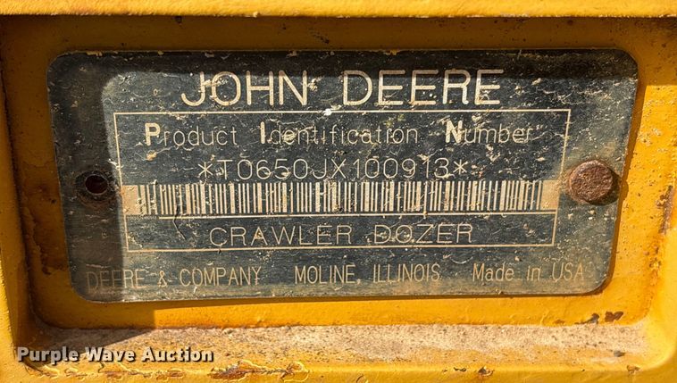 image for item ES8502 2005 John Deere 650J LT dozer