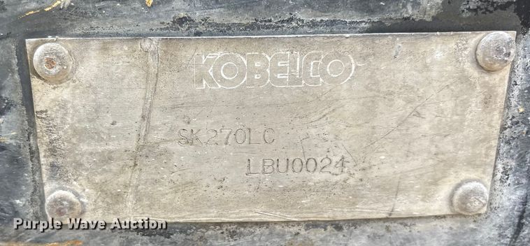 image for item ES8508 1996 Kobelco SK270LC Mark IV excavator