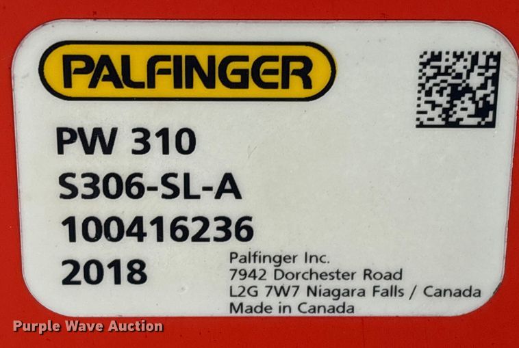 image for item EU7132 2018 Palfinger PW 310 knuckle boom crane