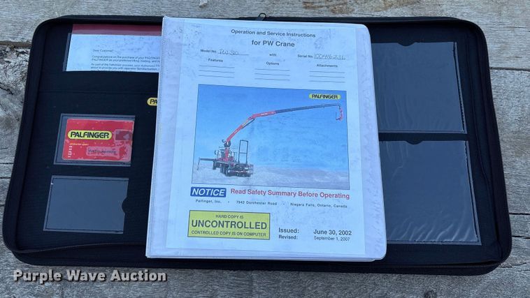 image for item EU7132 2018 Palfinger PW 310 knuckle boom crane