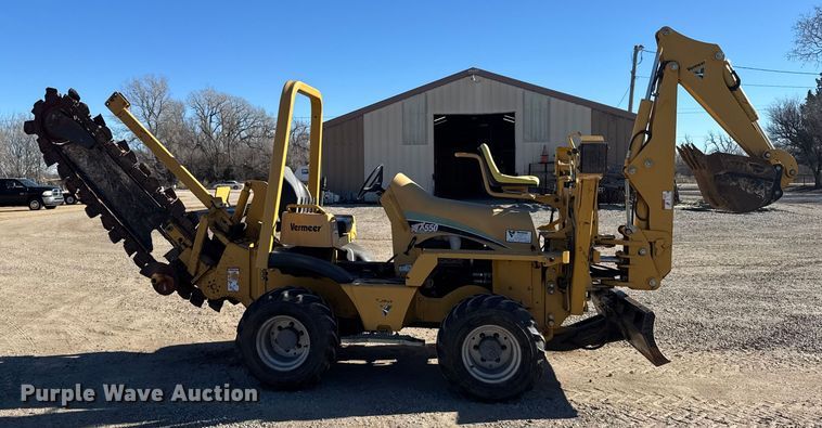 image for item FB0538 2012 Vermeer RTX550 trencher with equipment trailer