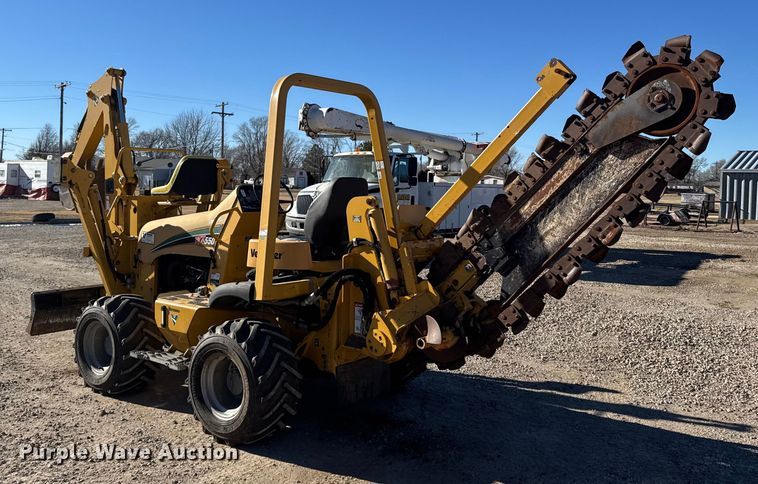 image for item FB0538 2012 Vermeer RTX550 trencher with equipment trailer