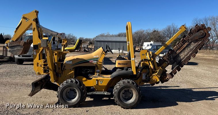 image for item FB0538 2012 Vermeer RTX550 trencher with equipment trailer