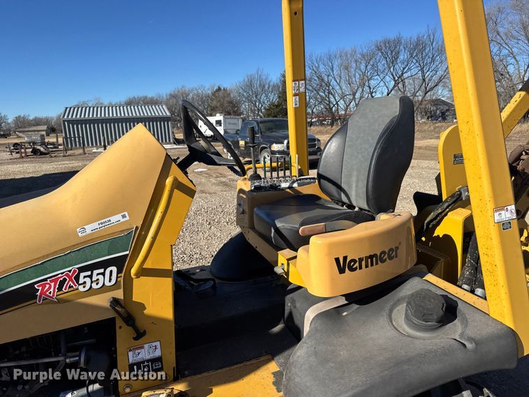 image for item FB0538 2012 Vermeer RTX550 trencher with equipment trailer