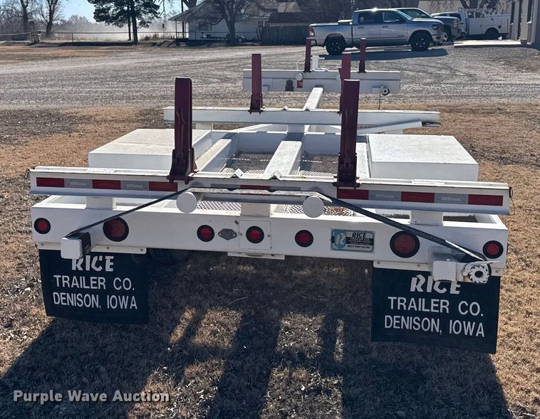 image for item FB0539 1994 Rice Trailer Co. pole trailer