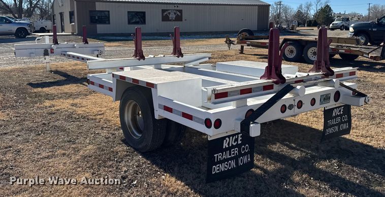 image for item FB0539 1994 Rice Trailer Co. pole trailer