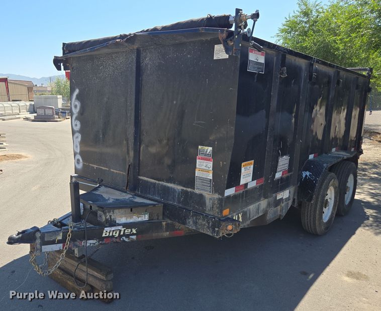 image for item FB9400 2017 BigTex 14LX dump trailer