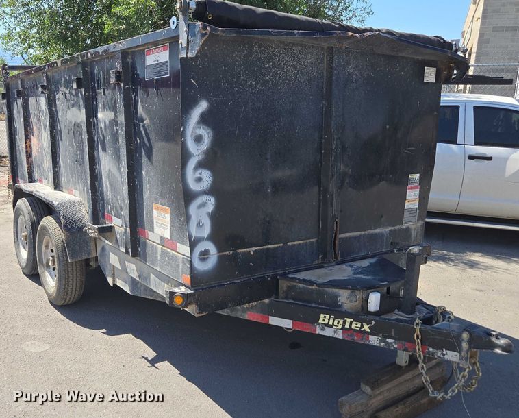 image for item FB9400 2017 BigTex 14LX dump trailer