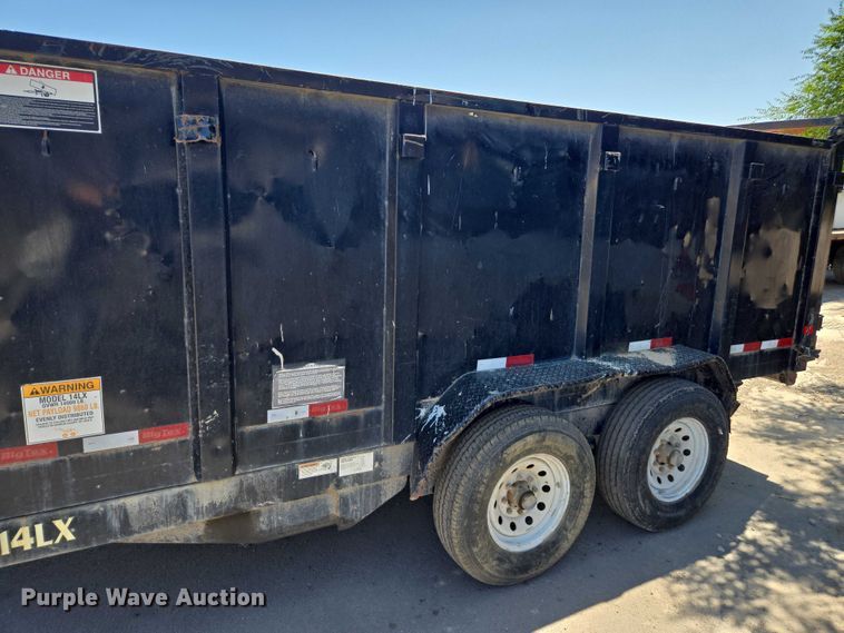 image for item FB9400 2017 BigTex 14LX dump trailer