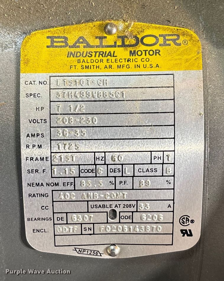 image for item FG1636 2002 Champion VR 7F Air compressor