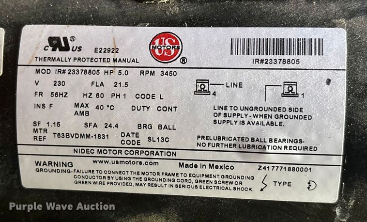 image for item FG1639 2013 Ingersoll rand TSN4N5 air compressor