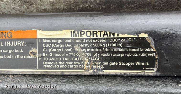 image for item FG2512 2012 Kubota RTV900 utility vehicle