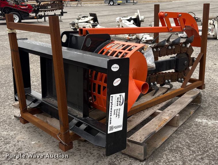 image for item FG2553 2025 GIYI D39 skid steer trencher