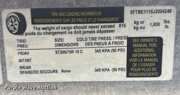 image for item FG2567 2018 Felling FT-3-G utility trailer