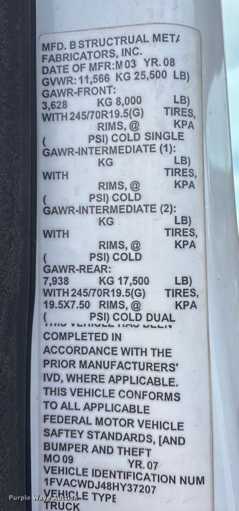 image for item FG2569 2008 Freightliner Business Class M2 semi truck