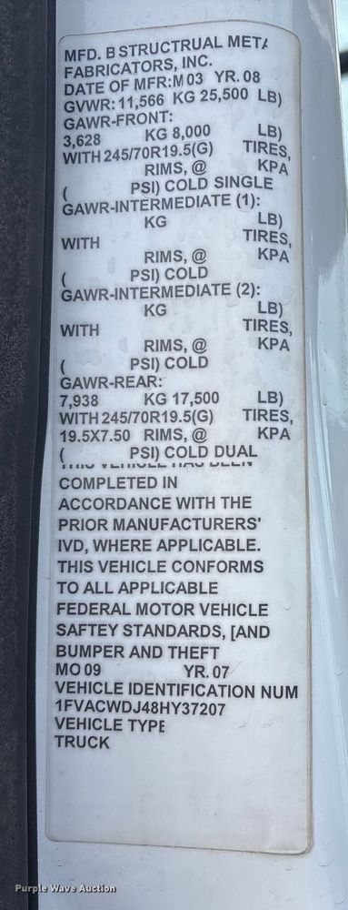 image for item FG2569 2008 Freightliner Business Class M2 semi truck