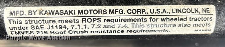 image for item FG2570 2019 Kawasaki Mule 4010EPS utility vehicle