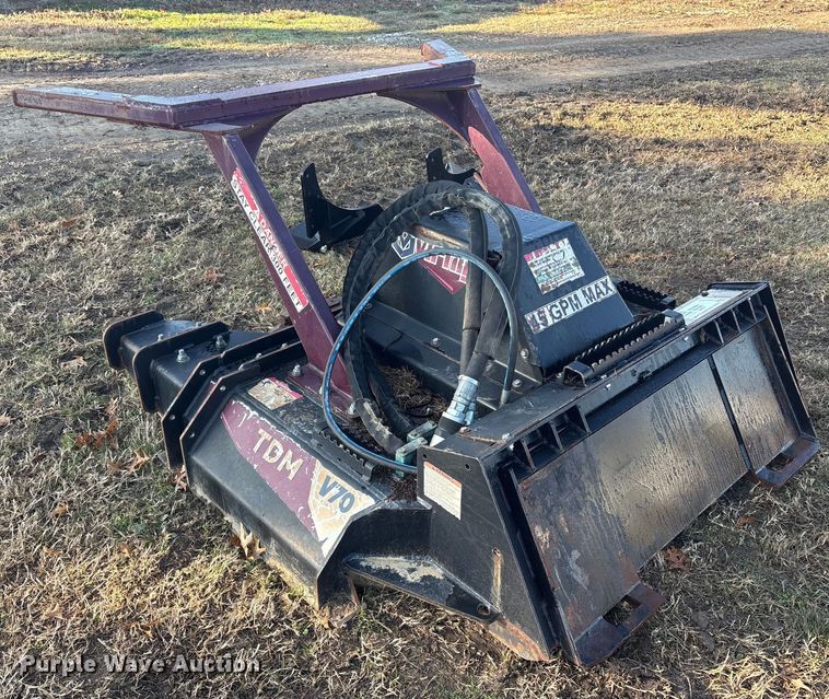 image for item FI0124 Virnig TDM V70 skid steer brush mower