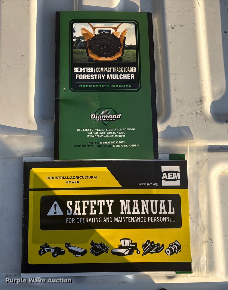 image for item FI0125 Diamond Mowers skid steer brush mower