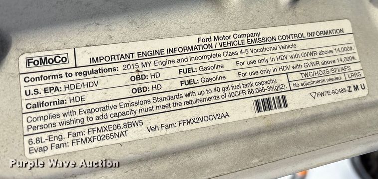 image for item FK1045 2015 Ford F450 utility / service truck