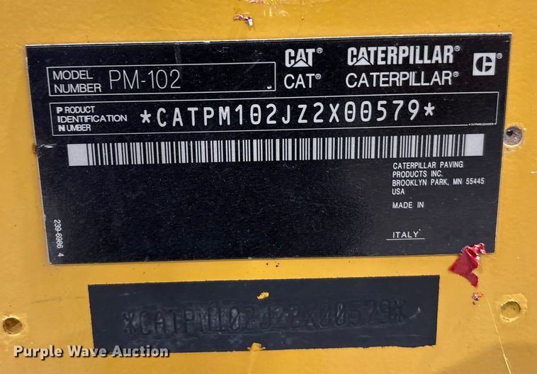 image for item FK1055 2014 Caterpillar PM-102 cold planer