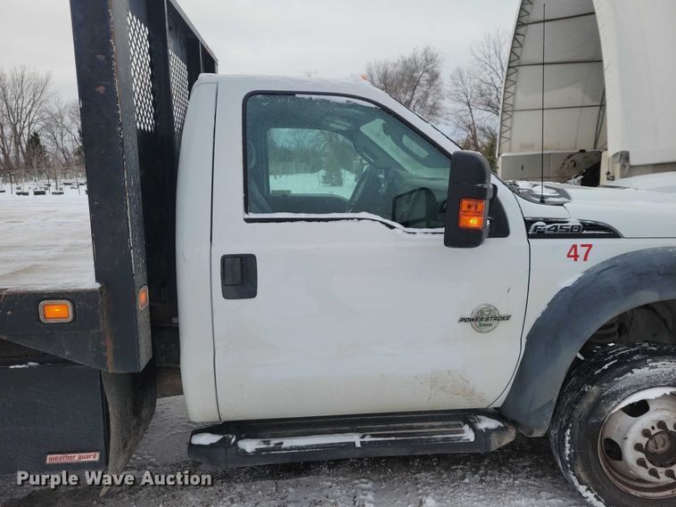 image for item NO9832 2011 Ford F450 flatbed pickup truck