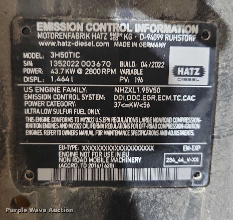 image for item NO9846 2022 Kaeser M59 air compressor