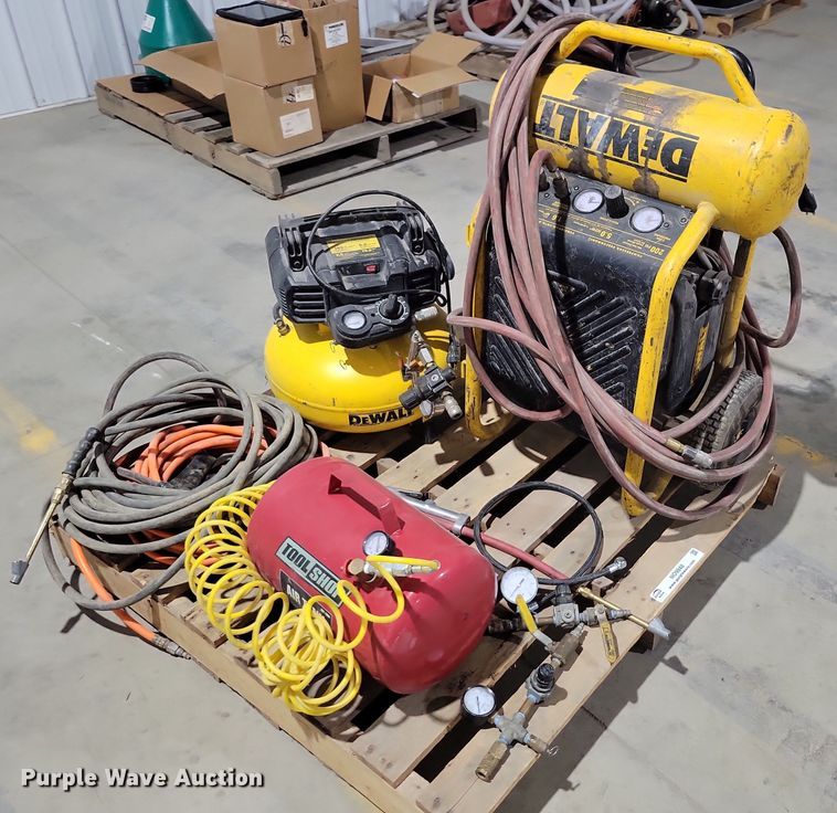 image for item NO9848 (2) DeWalt air compressors