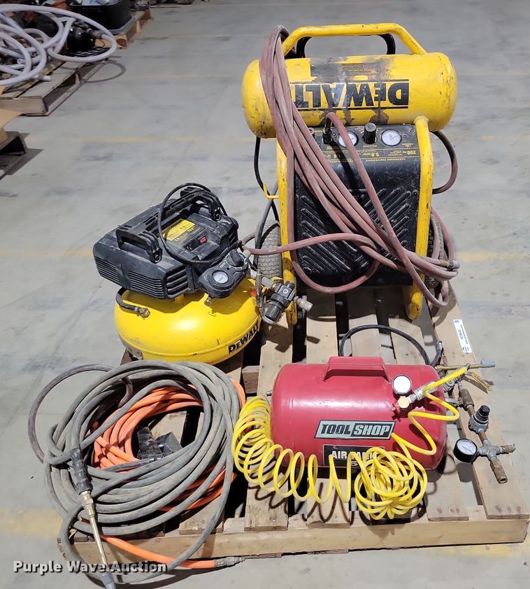 image for item NO9848 (2) DeWalt air compressors