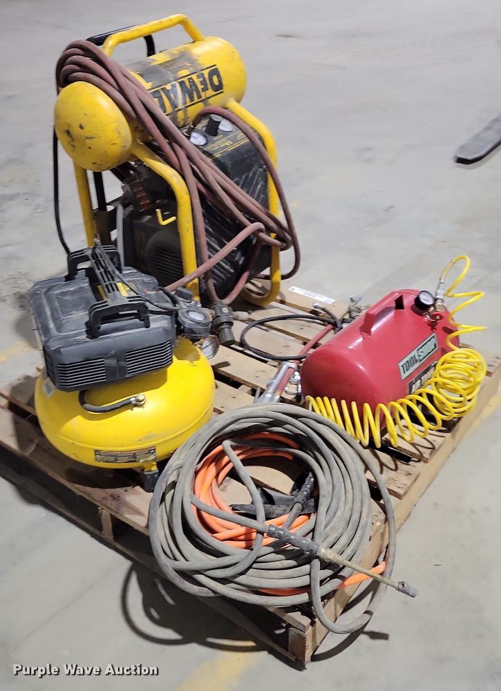 image for item NO9848 (2) DeWalt air compressors