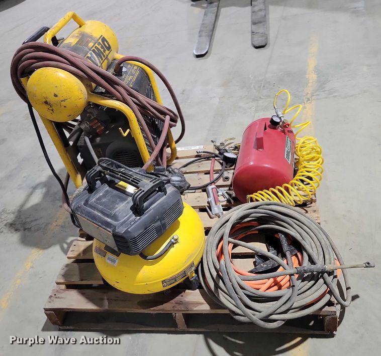 image for item NO9848 (2) DeWalt air compressors