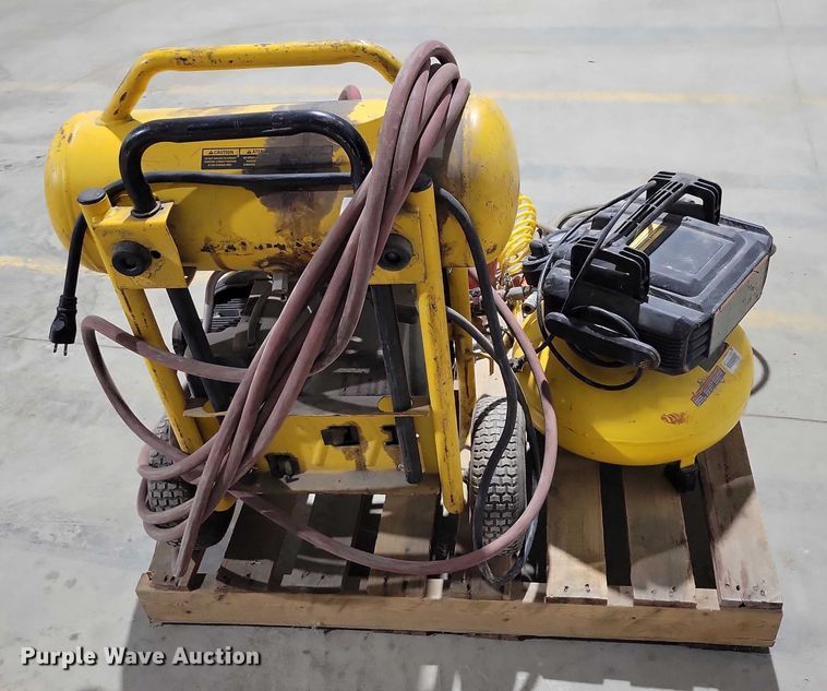 image for item NO9848 (2) DeWalt air compressors