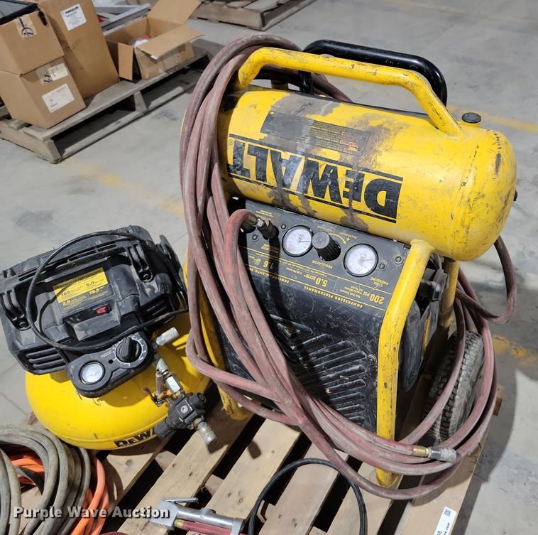 image for item NO9848 (2) DeWalt air compressors
