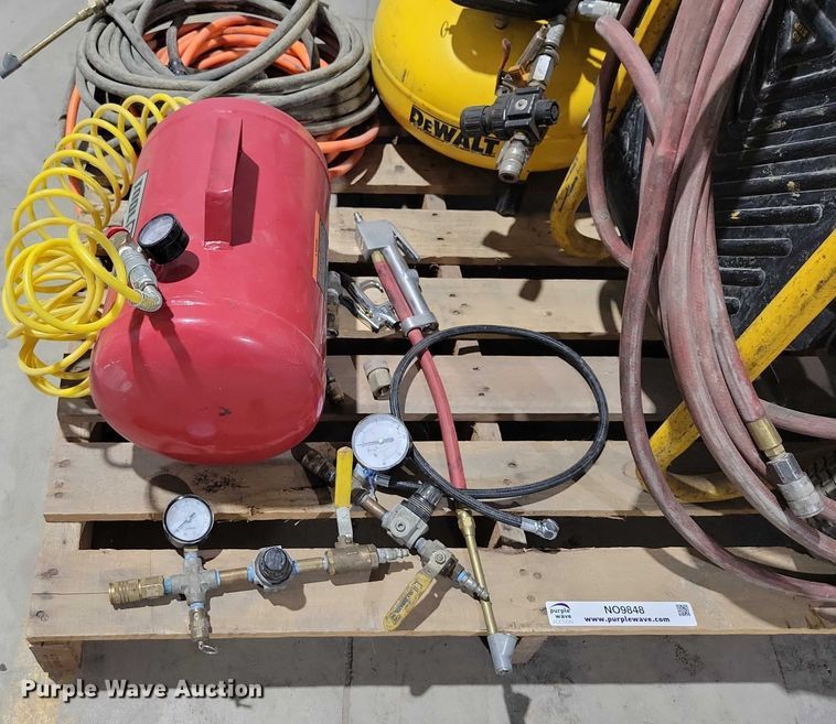 image for item NO9848 (2) DeWalt air compressors