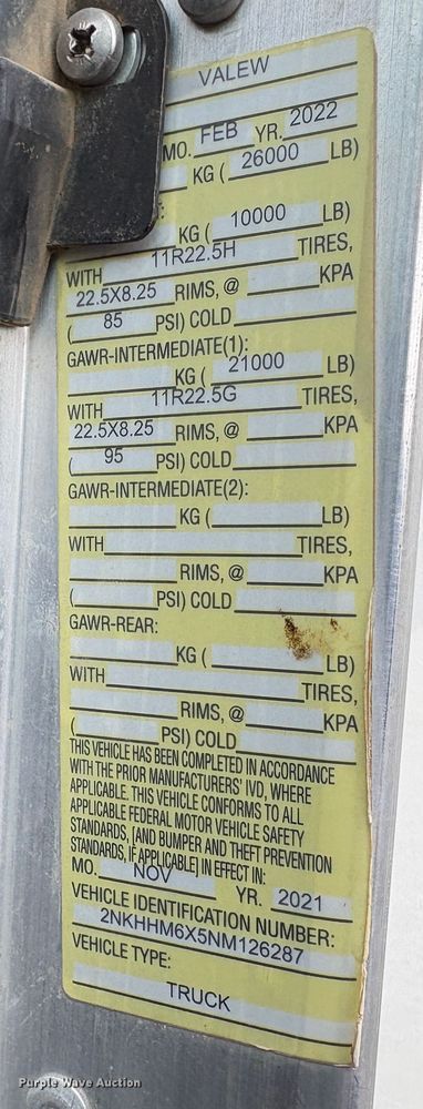 image for item YA1643 2022 Kenworth T270 water truck