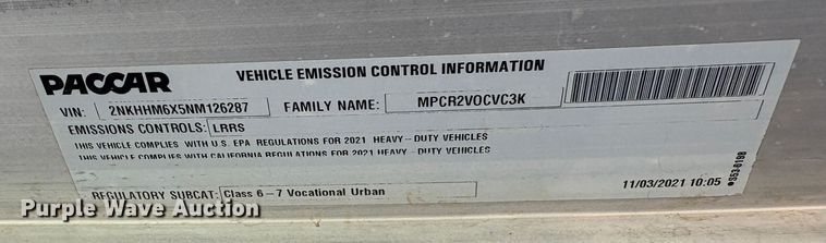 image for item YA1643 2022 Kenworth T270 water truck