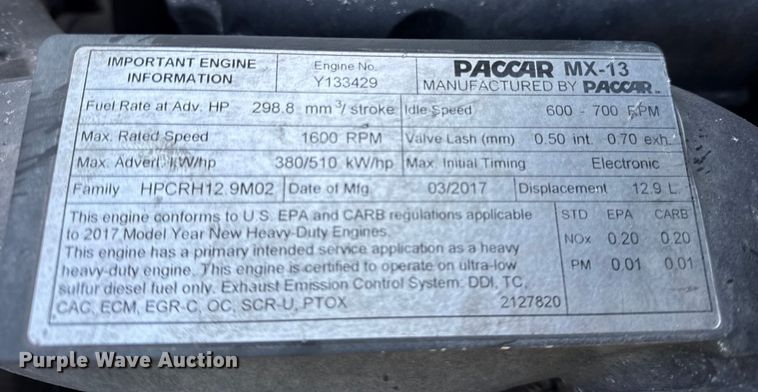 image for item YA1715 2018 Peterbilt 567 crane truck