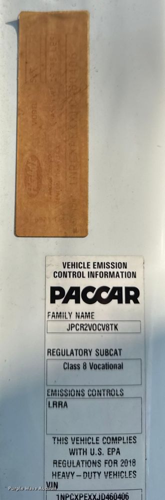 image for item YA1715 2018 Peterbilt 567 crane truck