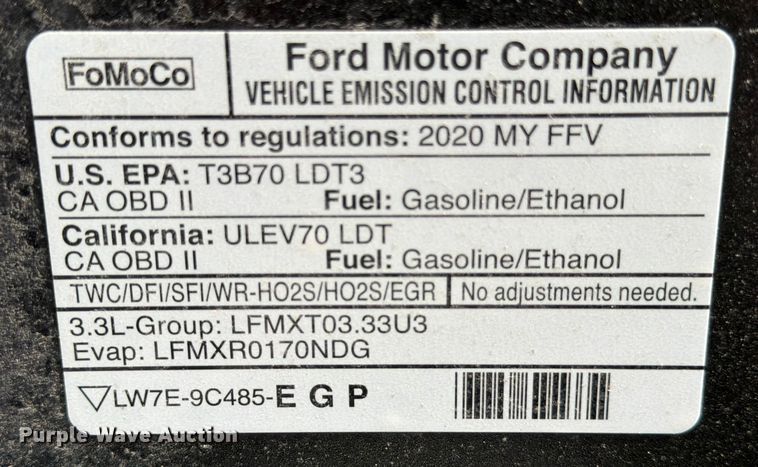 image for item DX5934 2020 Ford Explorer Police Interceptor SUV