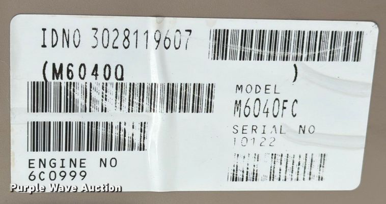 image for item DX5938 Kubota M6040F tractor