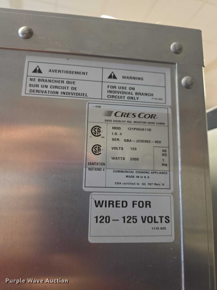 image for item DZ3752 (3) Cres Cor food warmers