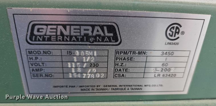 image for item DZ3765 International General 15005M1  belt sander
